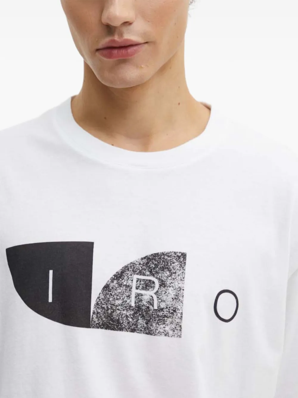 IRO T-shirt met grafische print Wit