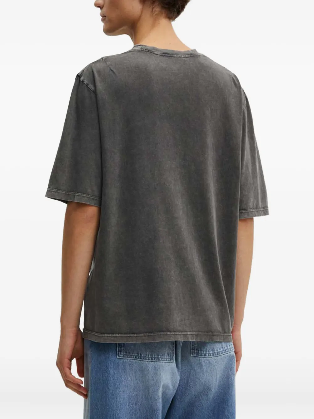 Iro Print Crew Neck T-shirt In Gray