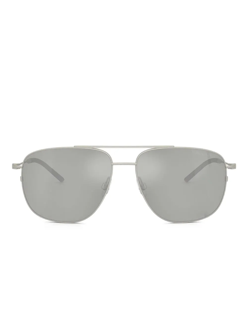 Moncler Eyewear Alumni pilot-frame double-bridge sunglasses | Silver | Image 1