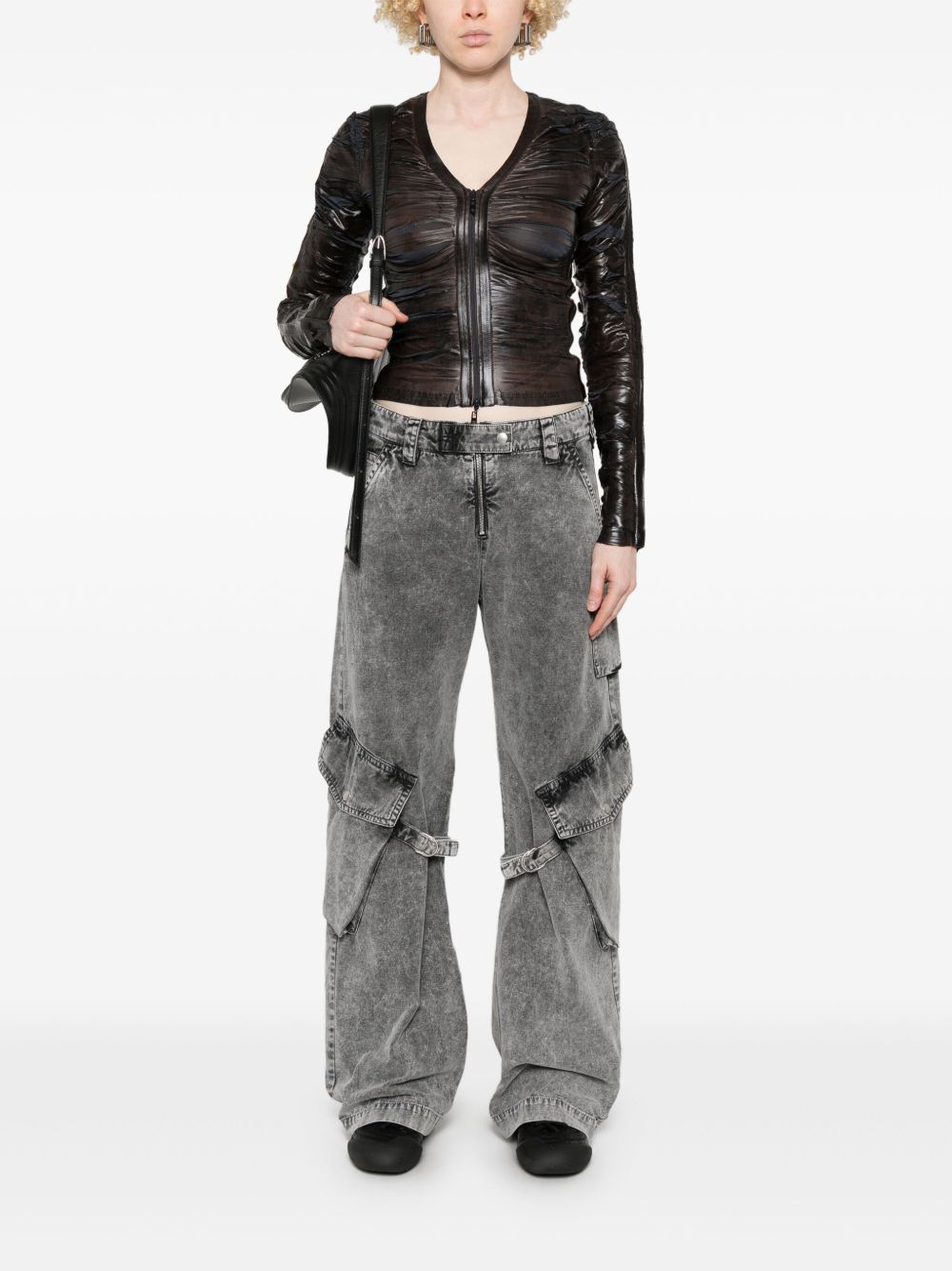 Acne Studios Jeans met bandje - Grijs