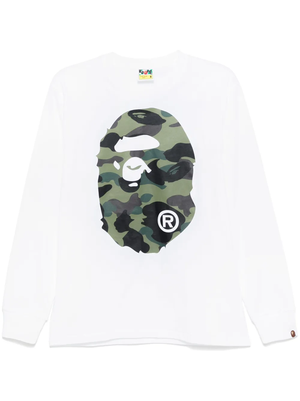 A BATHING APE® 1ST camo big ape-head T-shirt - White