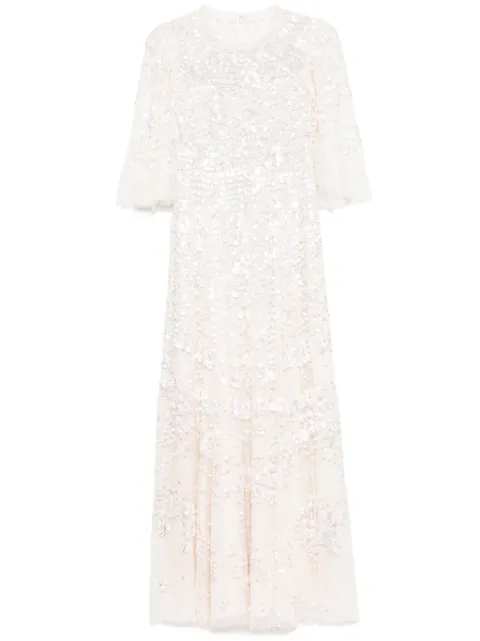 Needle & Thread robe longue Anais à sequins
