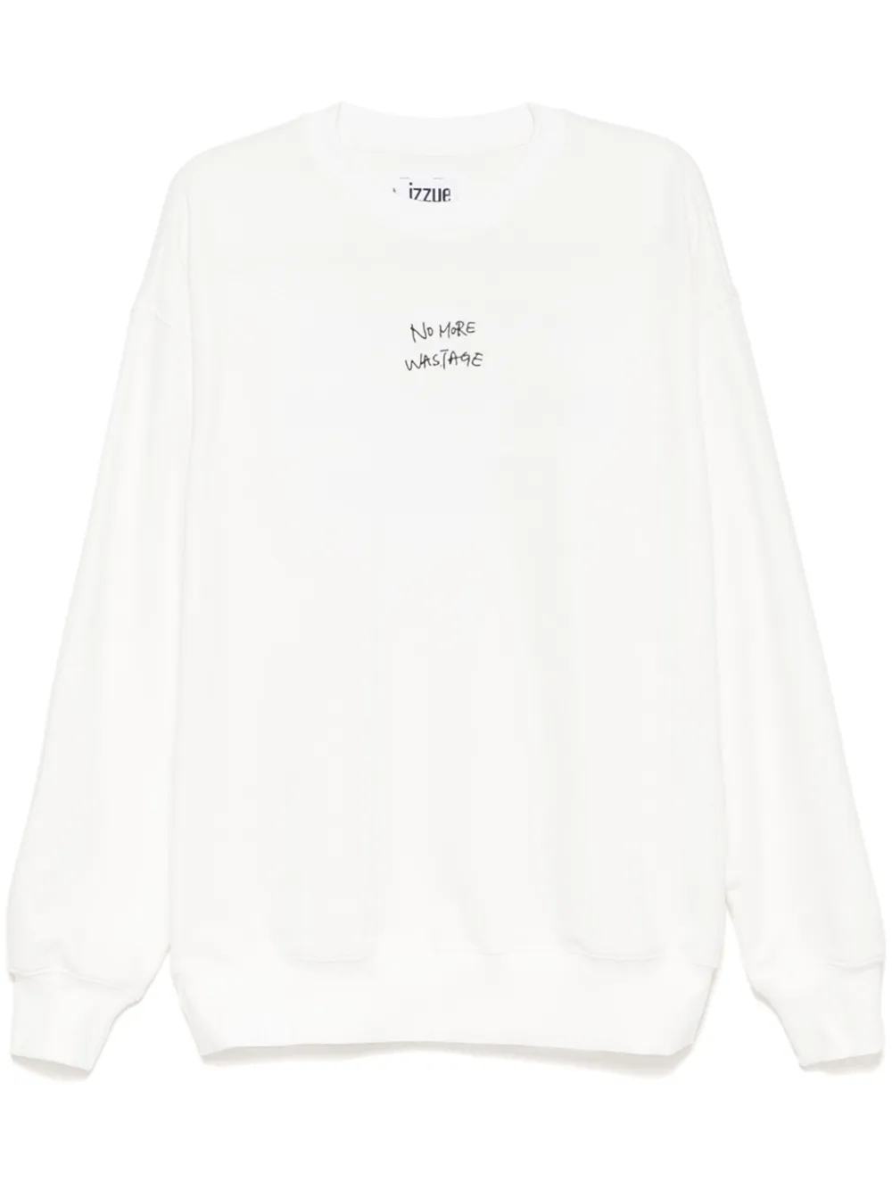 slogan-print sweatshirt