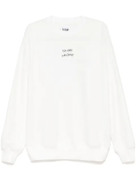izzue slogan-print sweatshirt