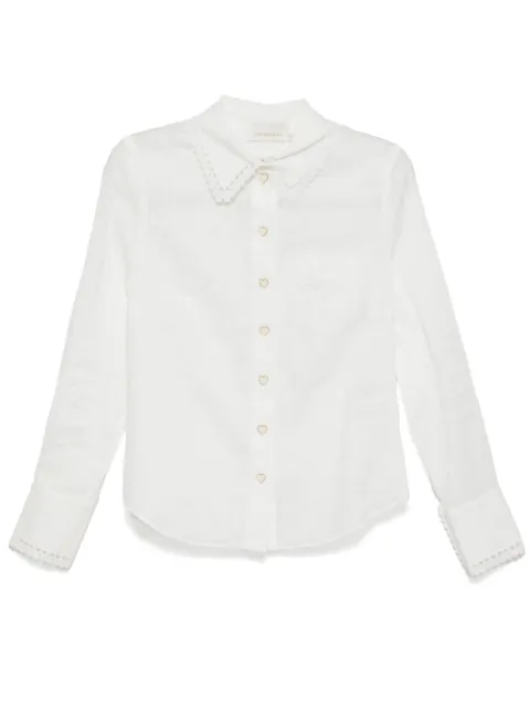 ZIMMERMANN embroidered ramie shirt