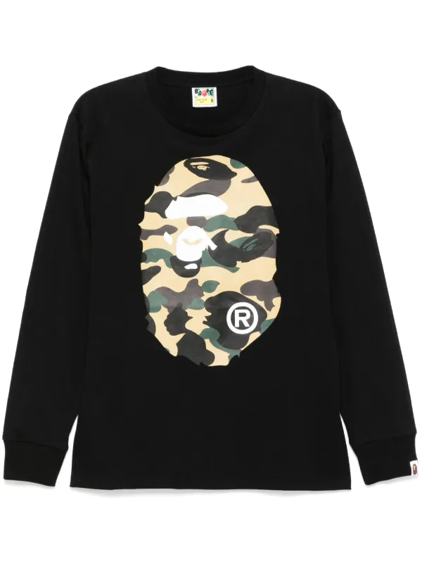 A BATHING APE® 1ST Camo Big ape-head T-shirt | Black | FARFETCH