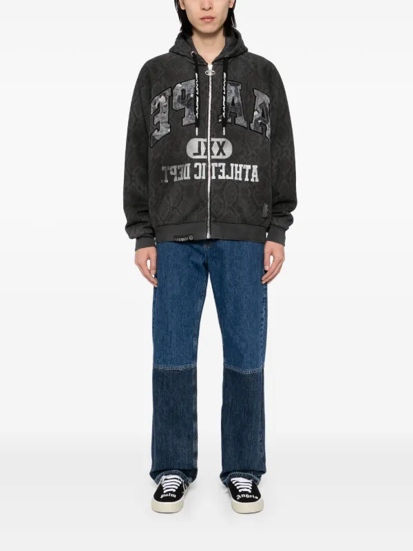 AAPE BY *A BATHING APE® ジップアップ パーカー | ブラック