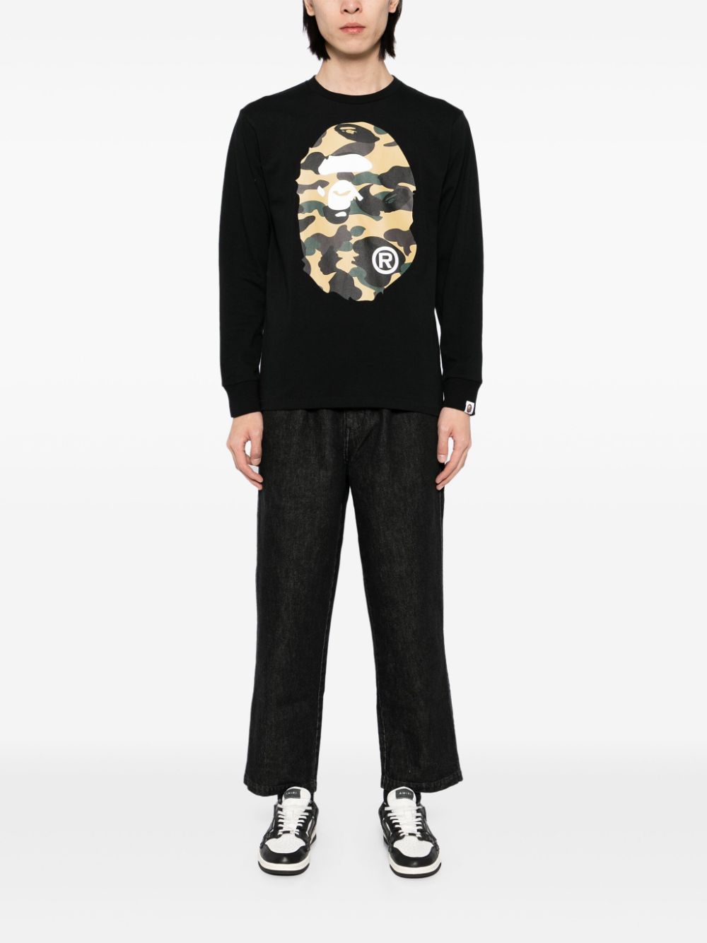 A BATHING APE® Geplooide jeans - Zwart