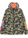 A BATHING APE® 1st camo shark hoodie jacket - Green