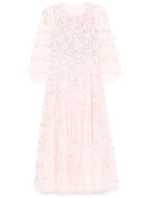 Needle & Thread floral lace gown