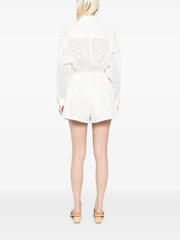 オールインワン・サロペット Zimmermann Crush Embroidred Playsuit Women's Crush embroidered playsuit | ZIMMERMANN | 24S