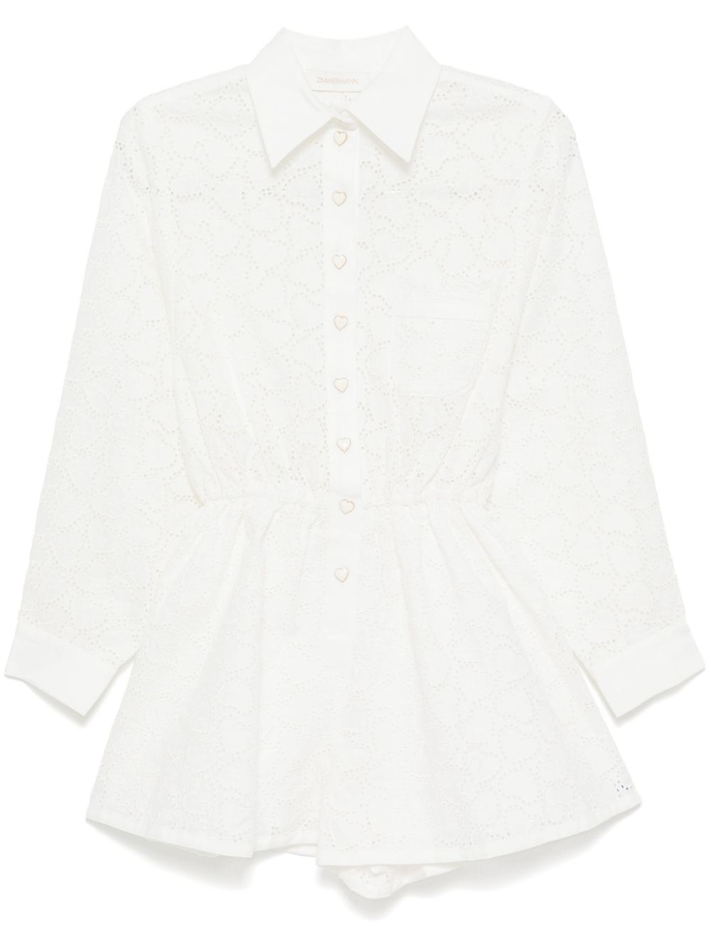 crush embroidered playsuit