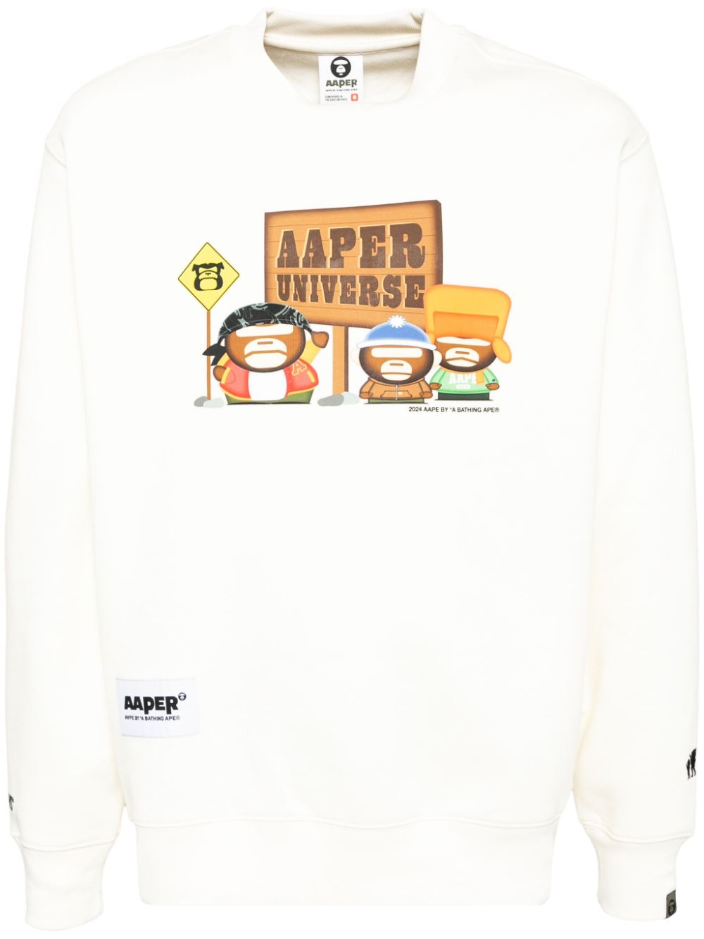 AAPE BY *A BATHING APE® AAPER crew neck sweatshirt