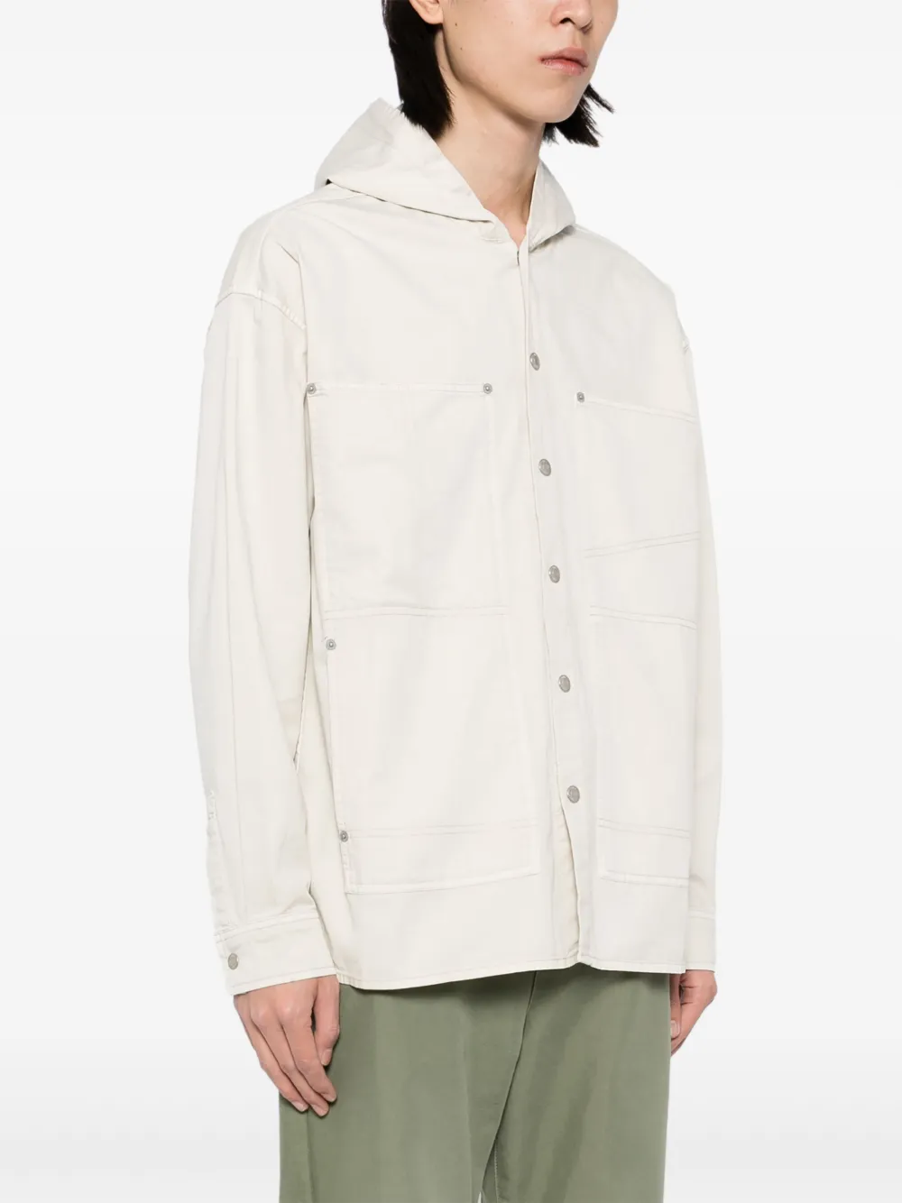izzue Shirtjack met capuchon Grijs