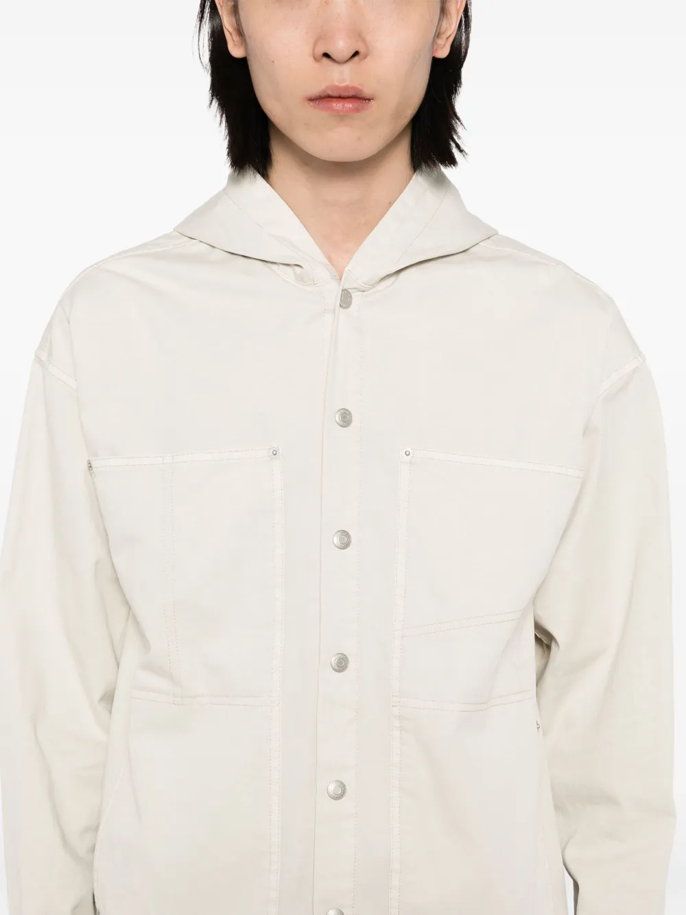 izzue Shirtjack met capuchon Grijs