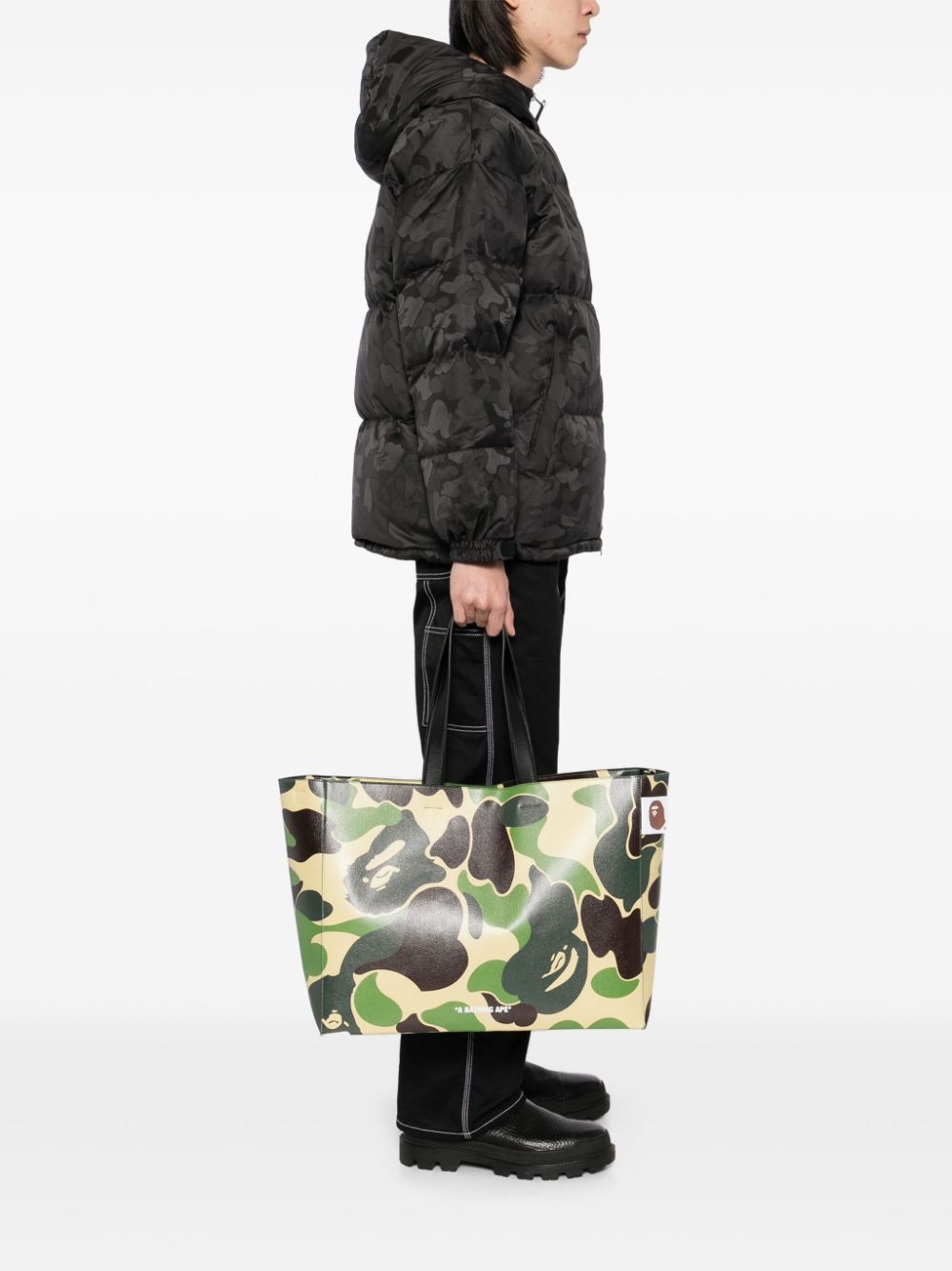 A BATHING APE® Abc tas met camouflageprint - Groen