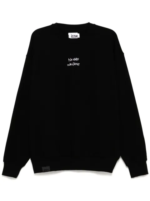 izzue sweat à slogan imprimé