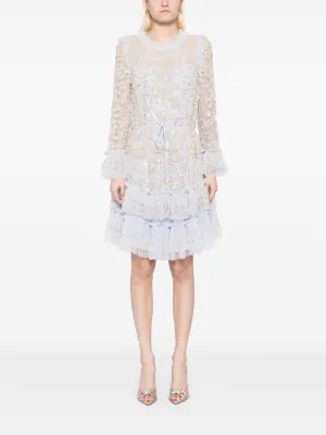 【Needle & Thread】ワンショルダー フリル付き スパンコールドレス Needle & Thread（ニードル アンド スレッド）ウィメンズ - FARFETCH