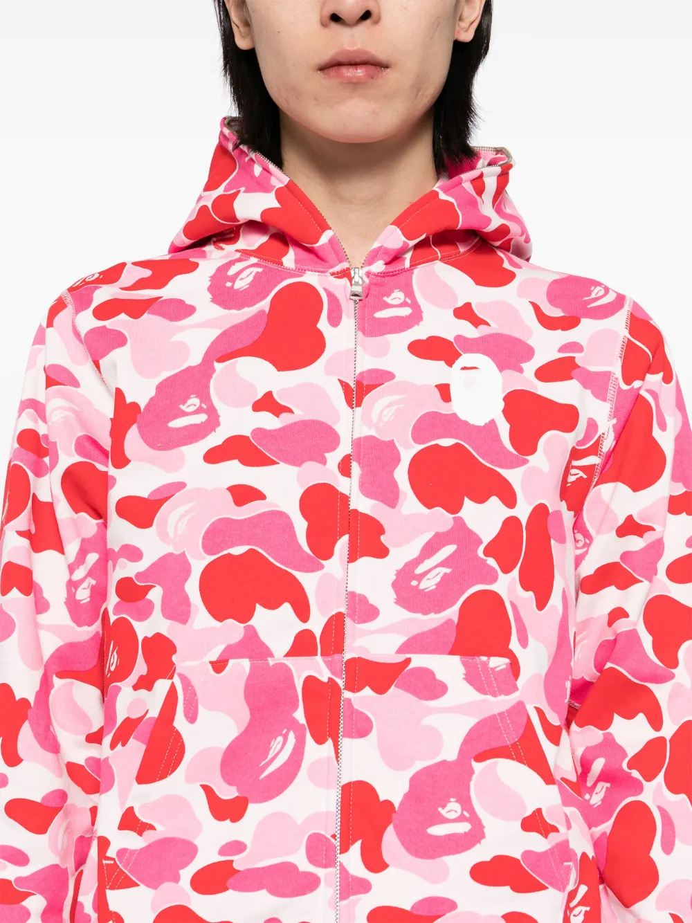 A・BATHING APE ピンクパーカー Mサイズ