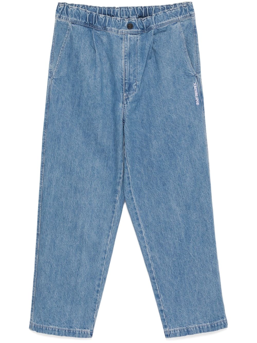 A BATHING APE® pleated jeans - Blue