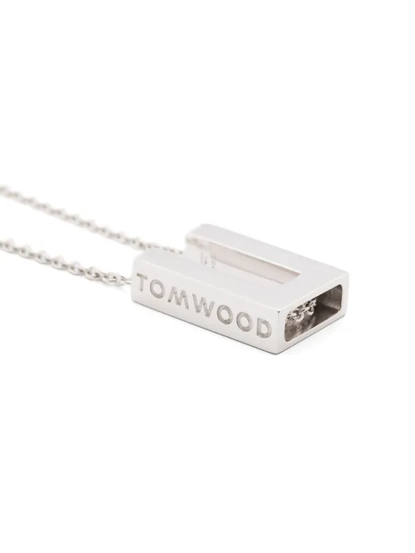 【TOM WOOD】Square Pendant Tom Wood Square Pendant Necklace | Silver | FARFETCH