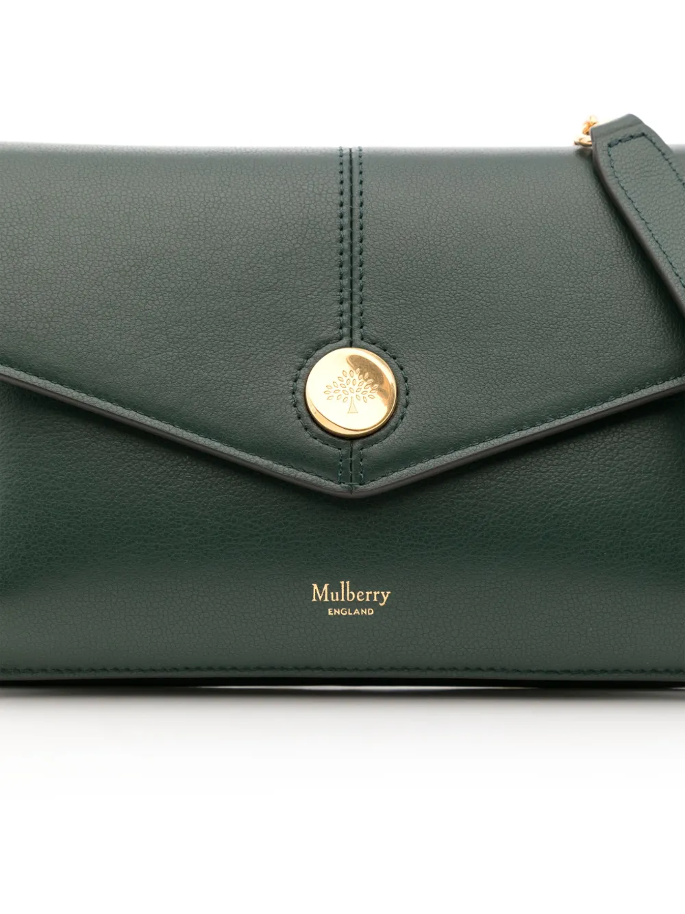 Mulberry Leren crossbodytas Groen