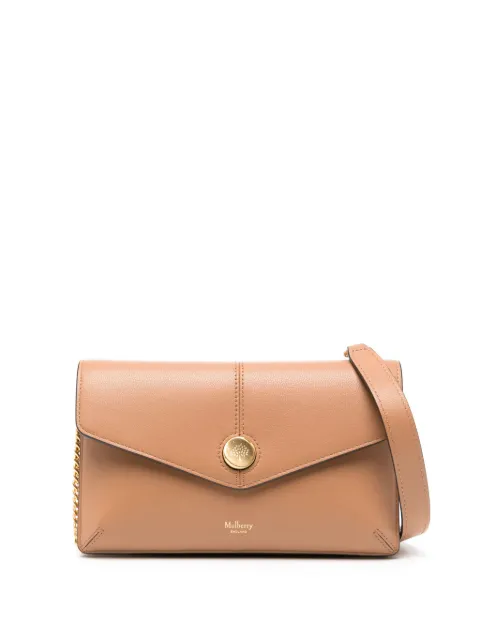 Mulberry press-stud fastening chain strap bag