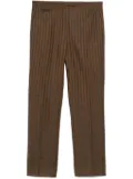 Hermès Pre-Owned 2010s stripped trousers - Brown
