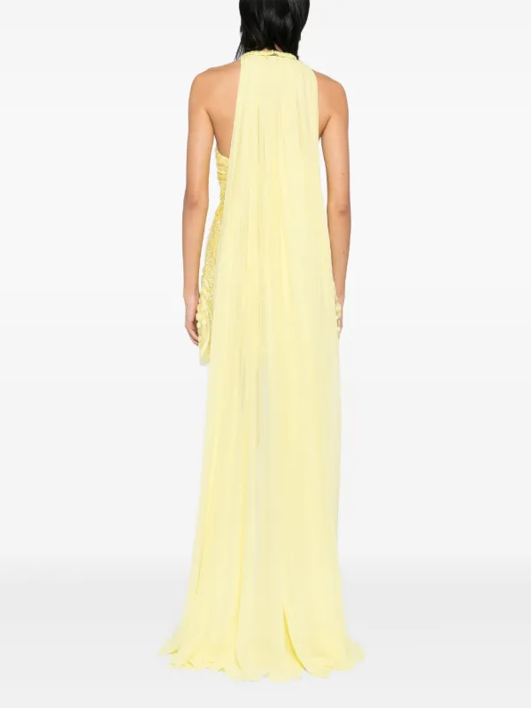 Elie Saab Sequinned Mini Dress | Yellow | FARFETCH UK