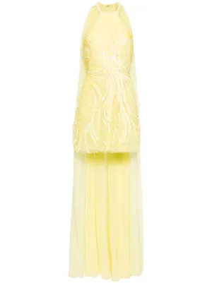 beaded corset dress Beaded Illusion Gown with Sheer Corset Bodice & Glitter Tulle Skirt CD764