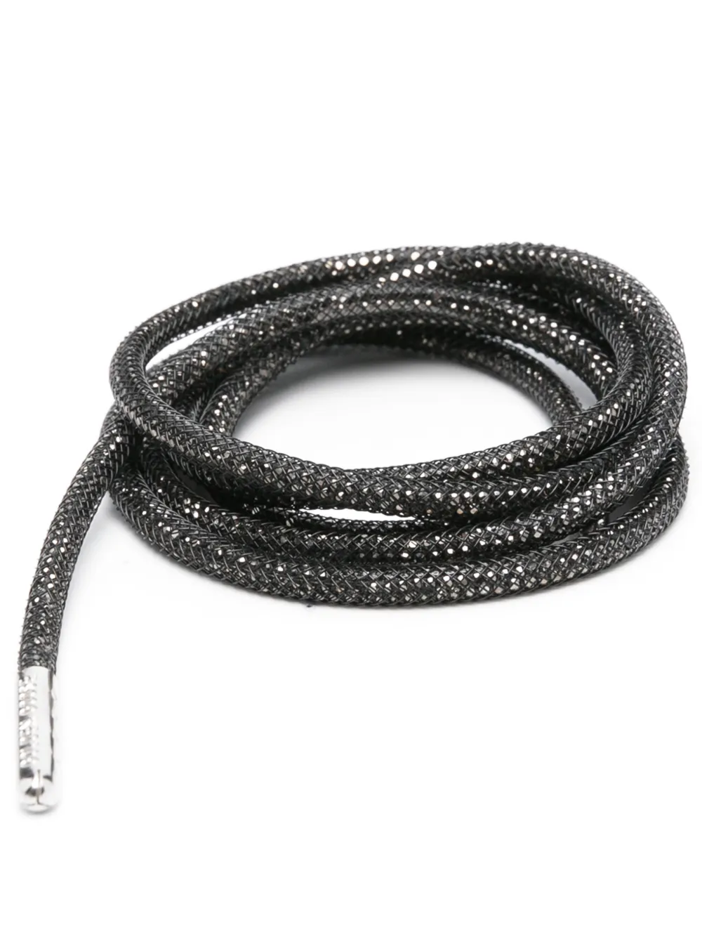 Golden Goose Crystal-embellished Shoe Laces In Black