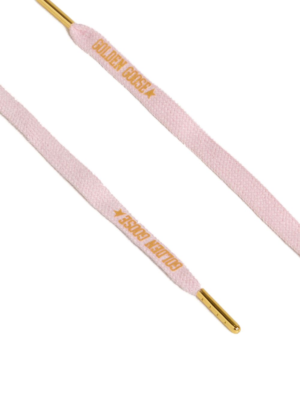 Golden Goose logo-print shoe laces Pink