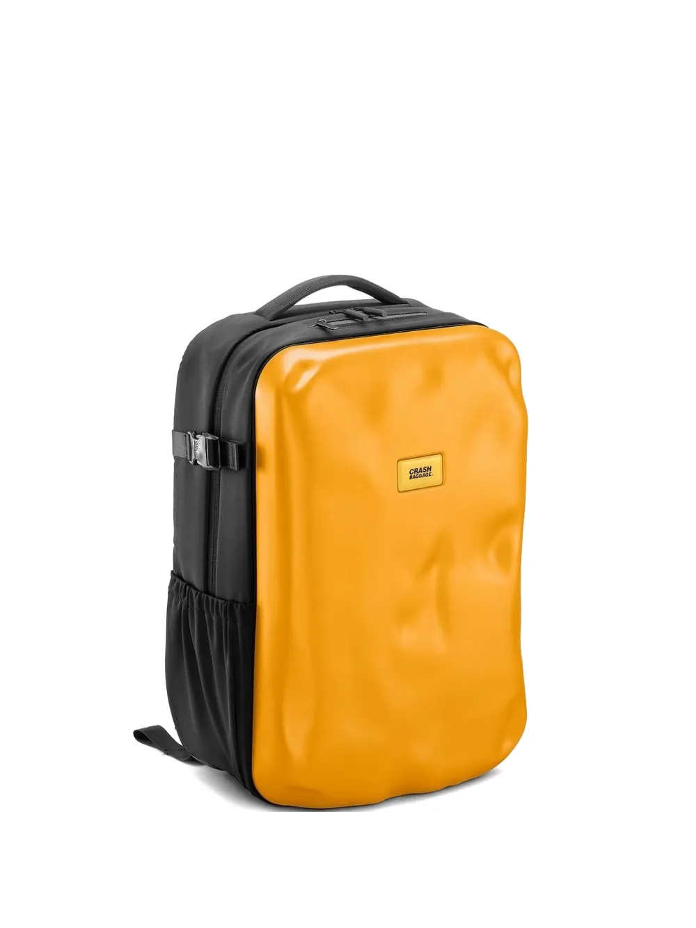Crash Baggage Deformed-panel Backpack In Yellow