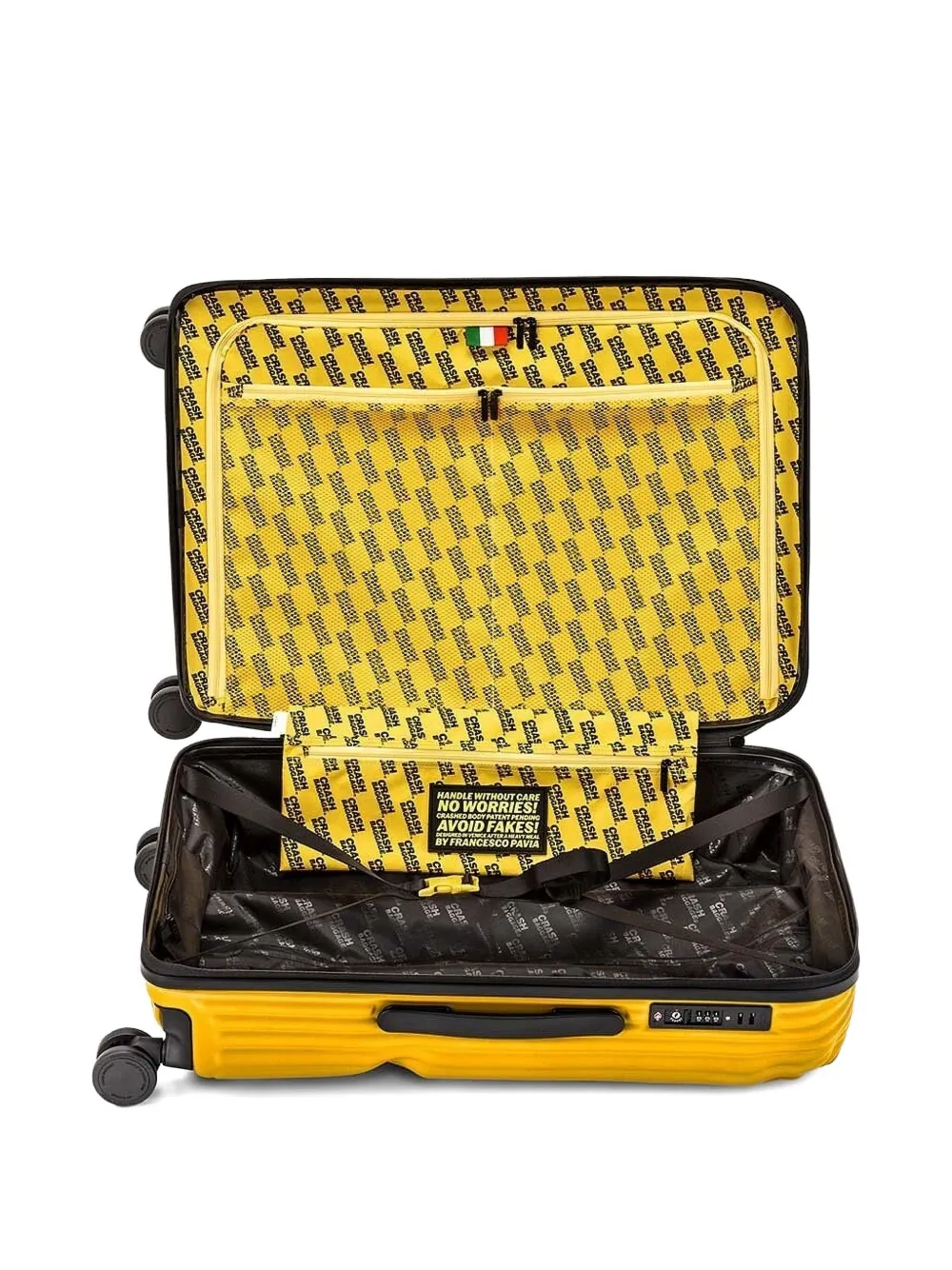 Crash Baggage ribbed-texture holdall Geel