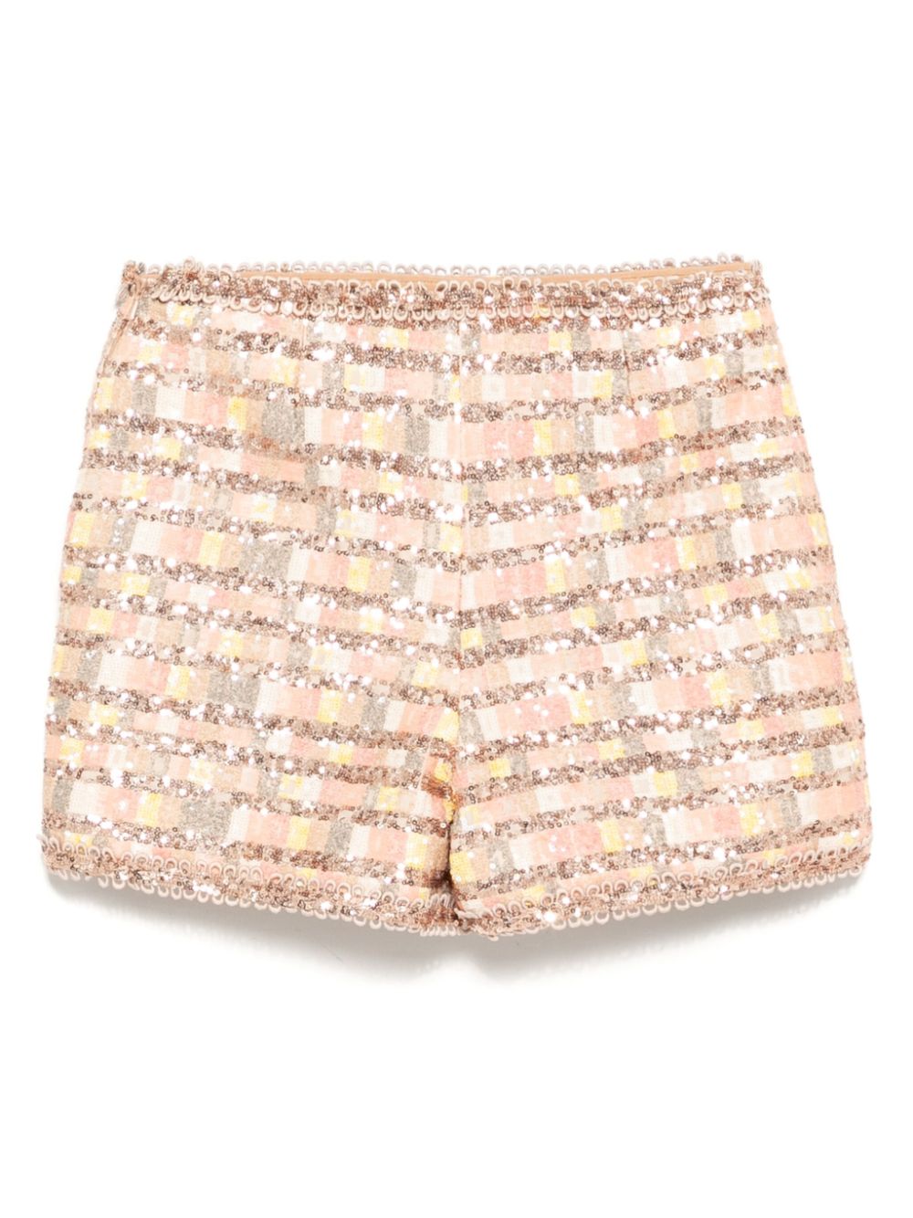 Elie Saab tweed sequin shorts - Roze