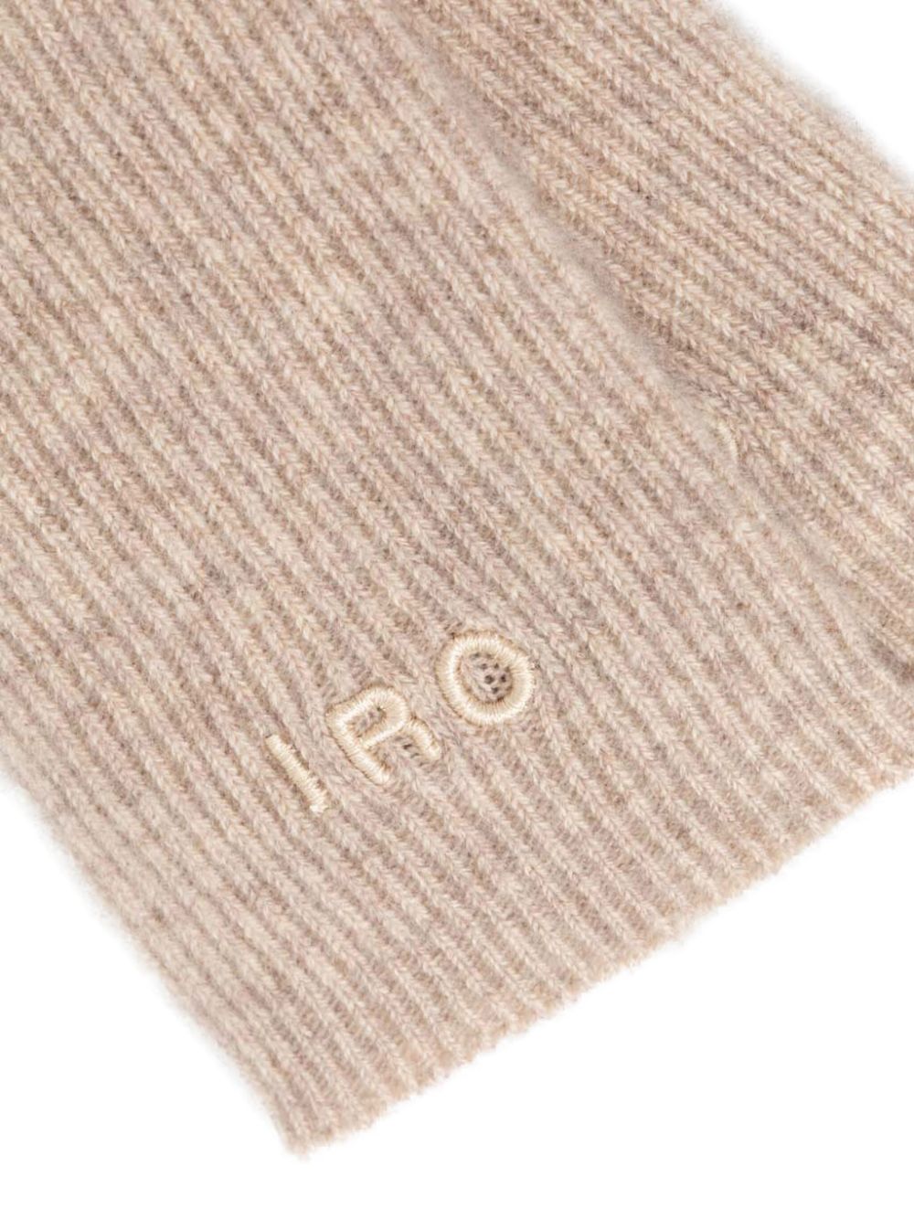 IRO embroidered gloves - Beige