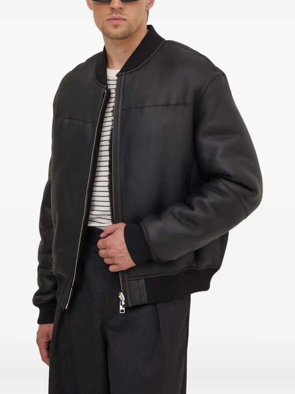 Iro Zip Bomber Jacket In Black