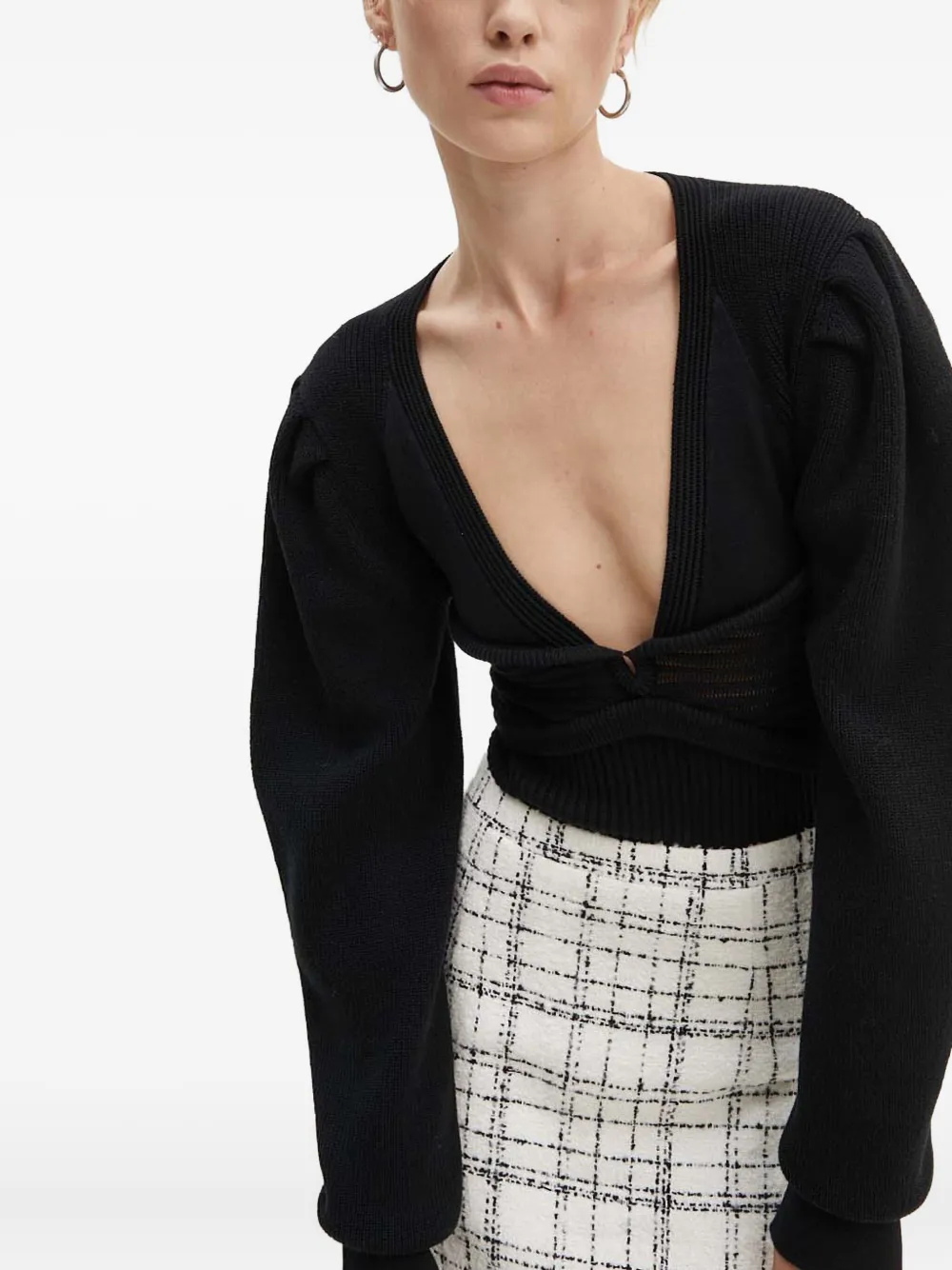 IRO Trui met V-hals Zwart