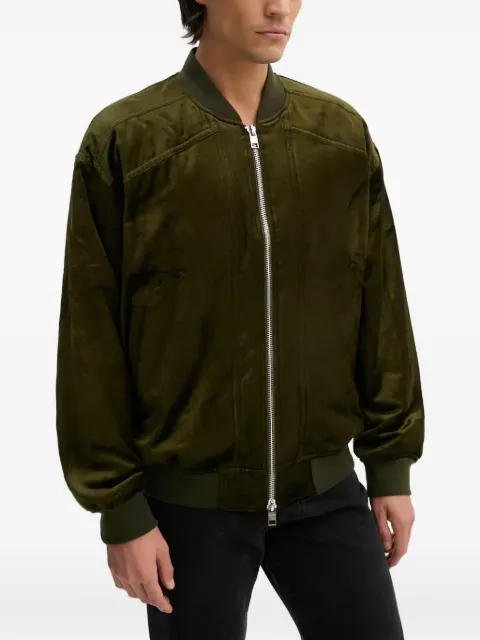 IRO zip-fastening velvet jacket