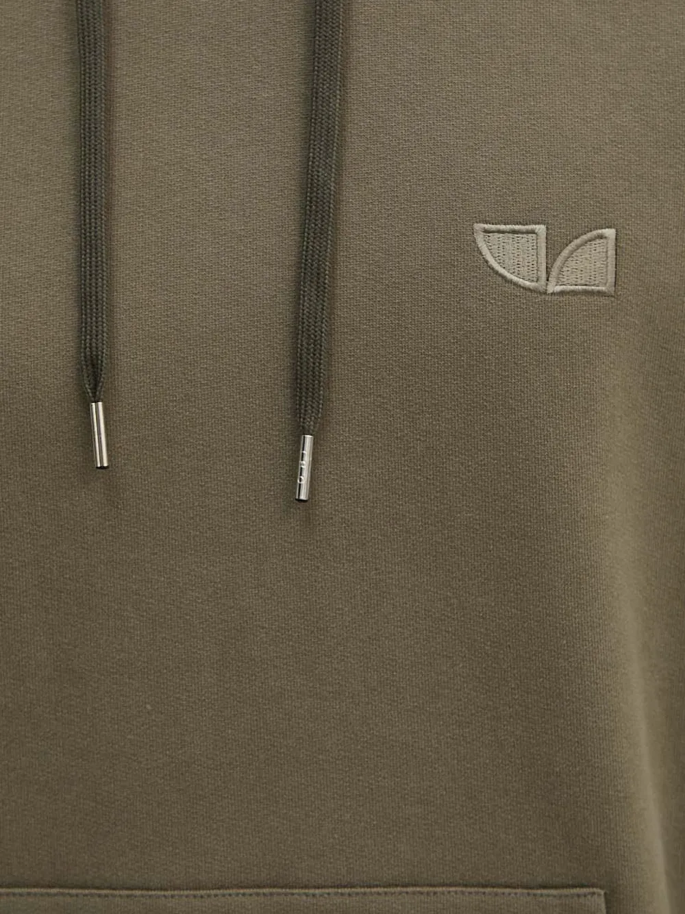 IRO Hoodie met geborduurd logo Groen