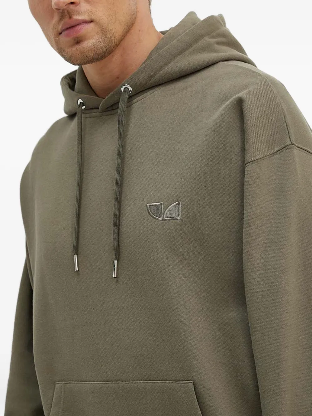 IRO Hoodie met geborduurd logo Groen