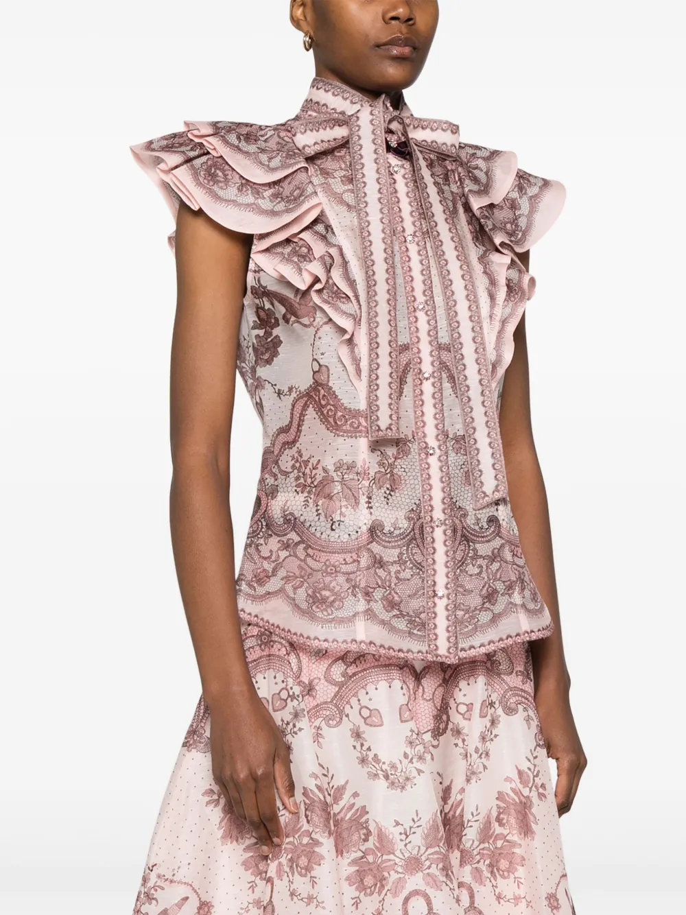 ZIMMERMANN Blusa con ruches | Top | Image 3