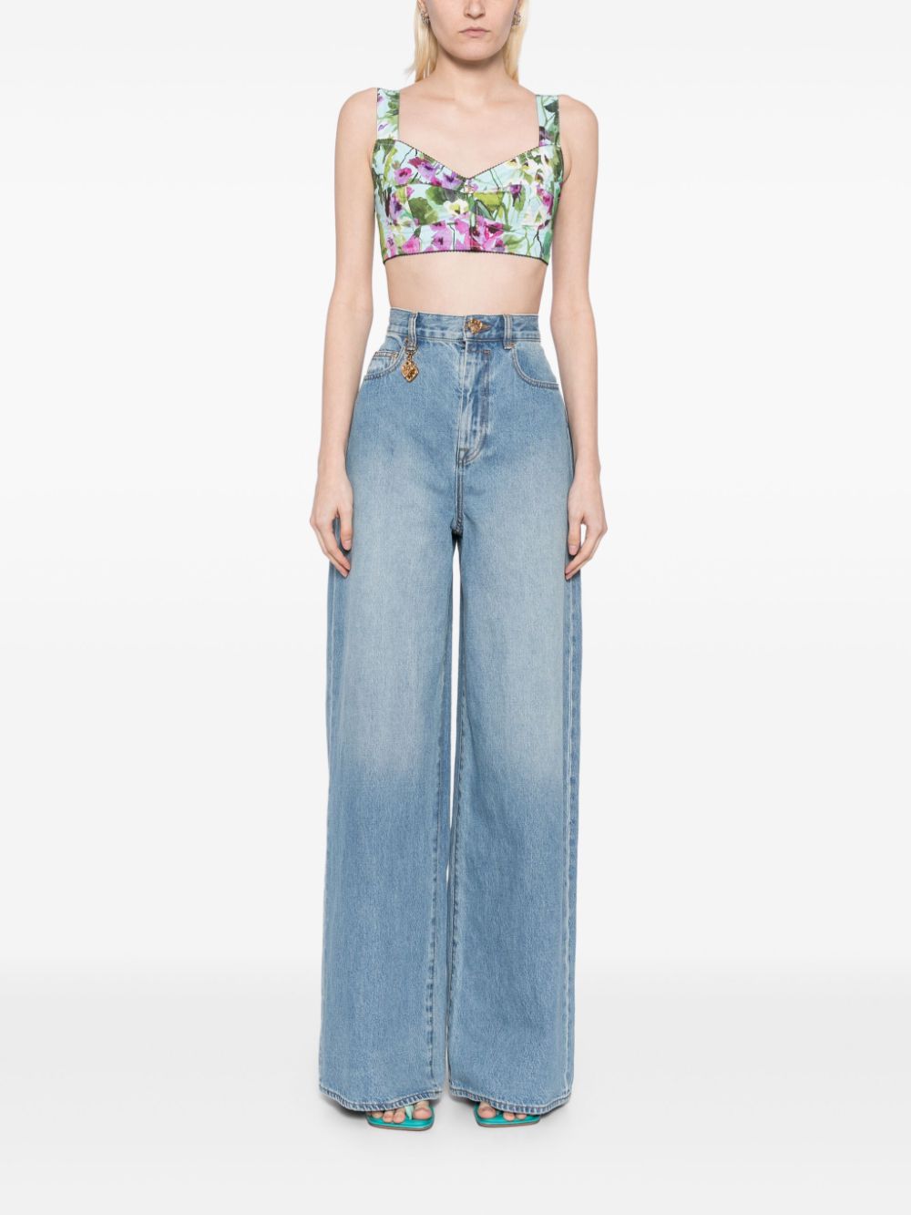 ZIMMERMANN Crush straight jeans - Blauw