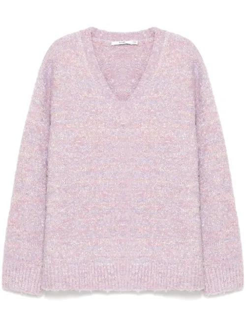 B+ab pull à col v - Violet - b+ab - Modalova