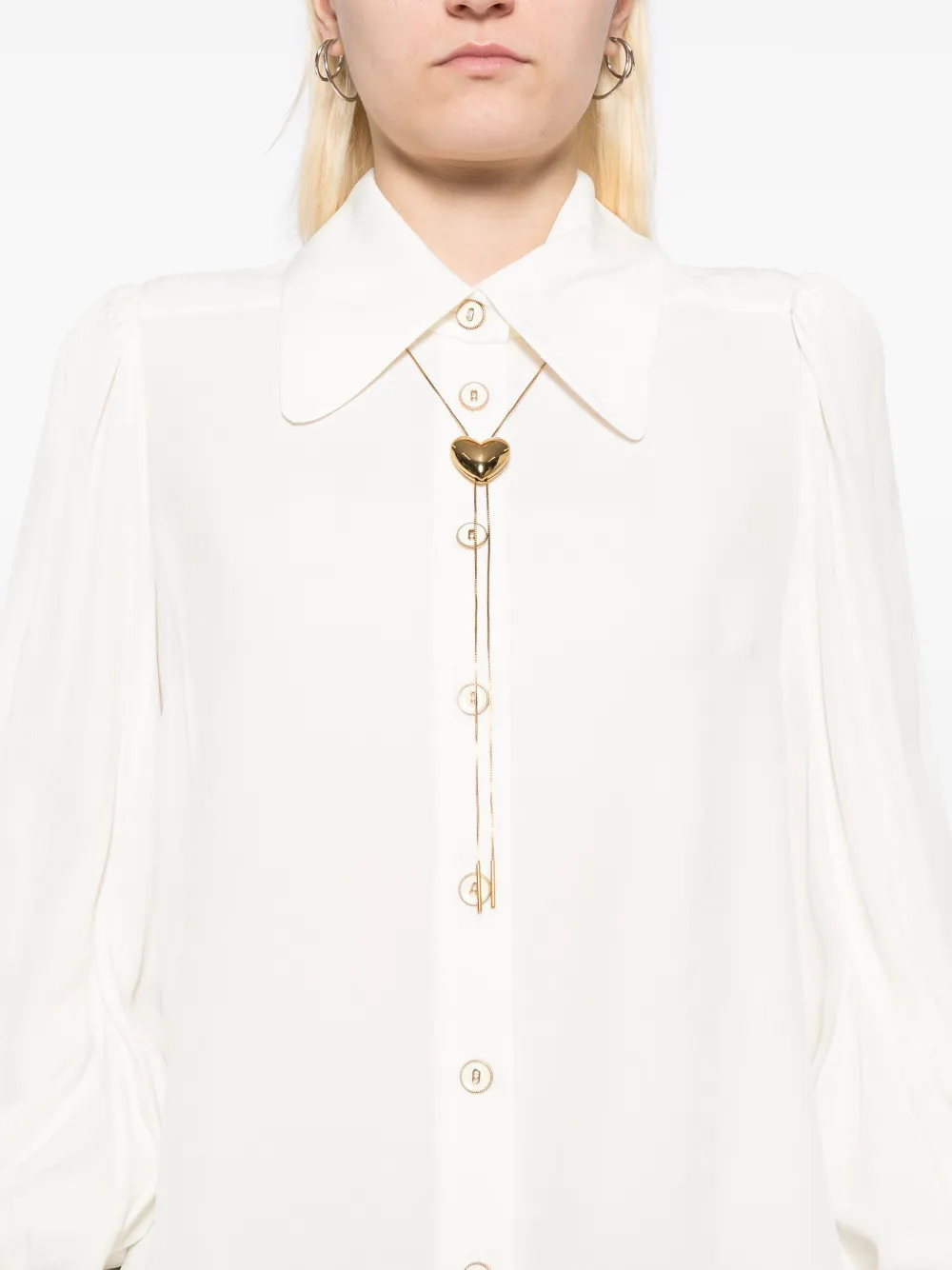 Shop Zimmermann Collared Blouse In 白色