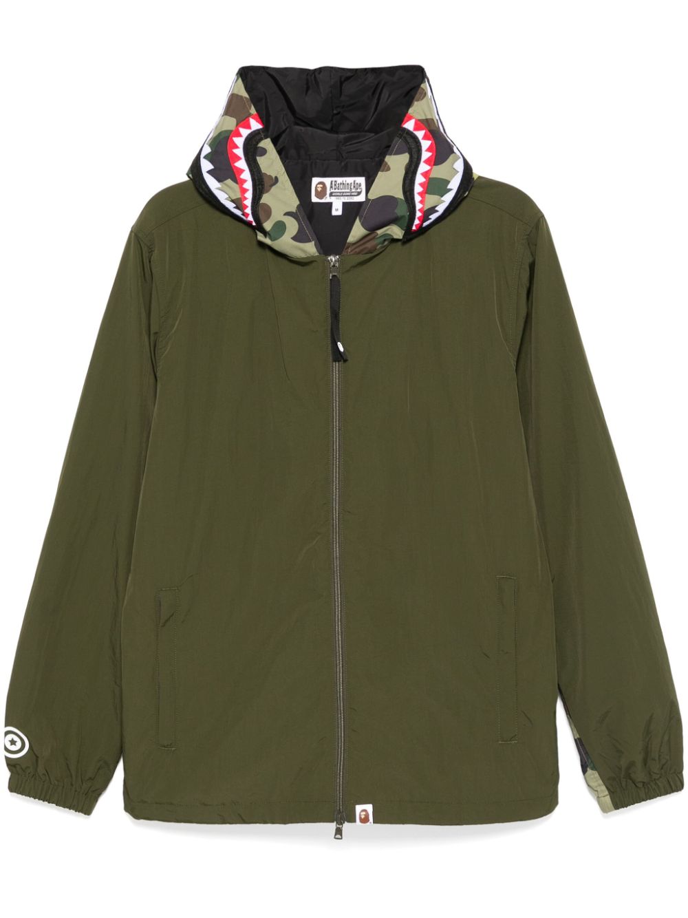 A BATHING APE Jack met camouflageprint Groen