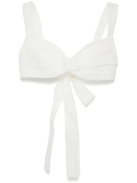 ZIMMERMANN crush embroidered bralette