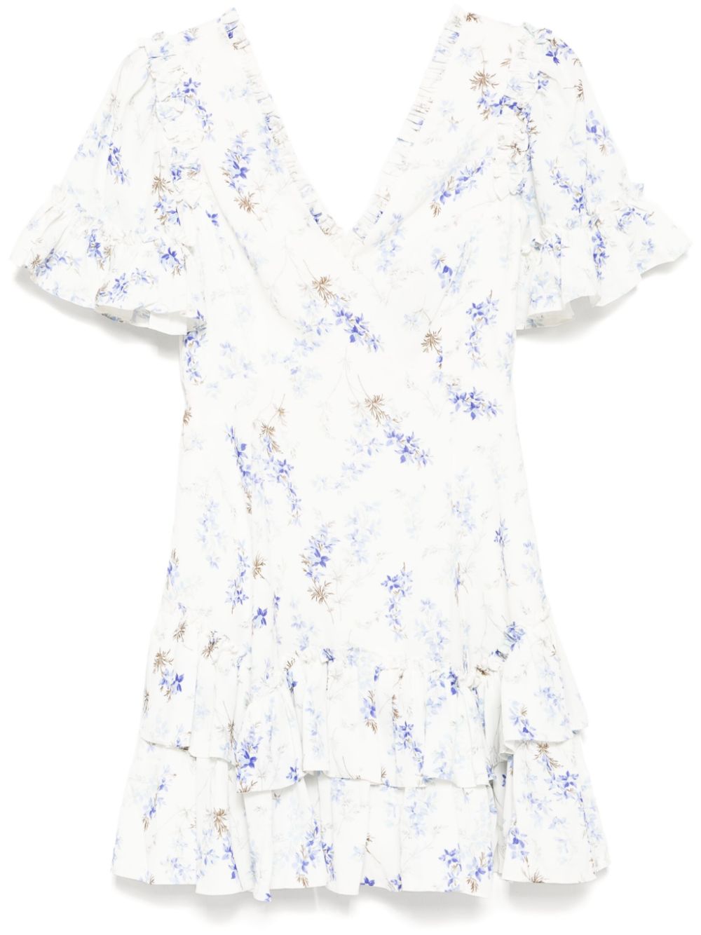 Needle & Thread floral-print dress - White