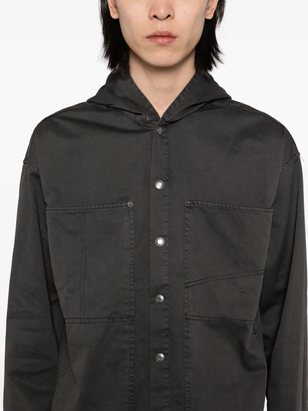izzue Shirtjack met capuchon Grijs