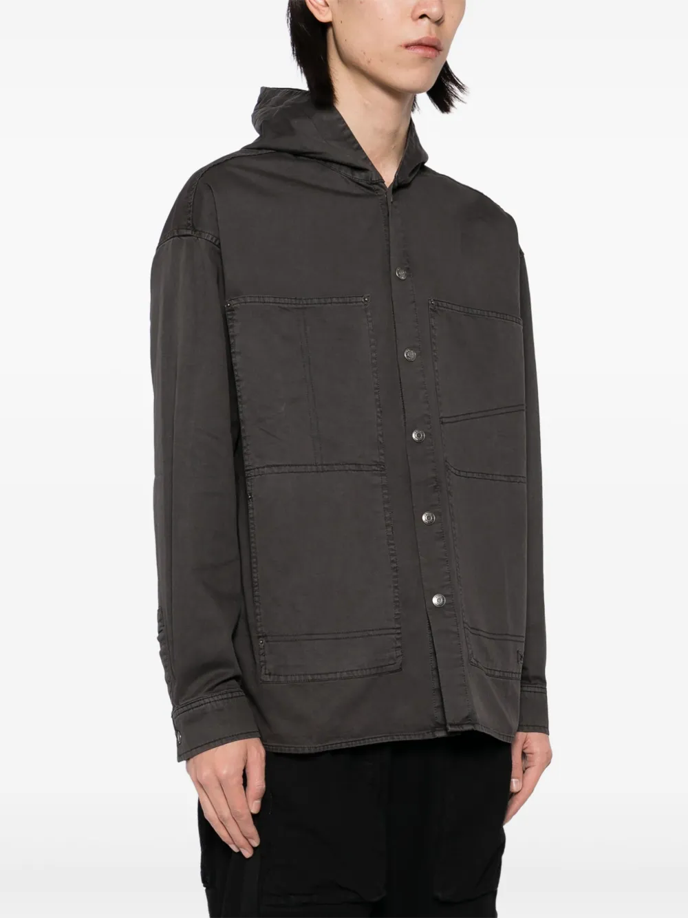 izzue Shirtjack met capuchon Grijs